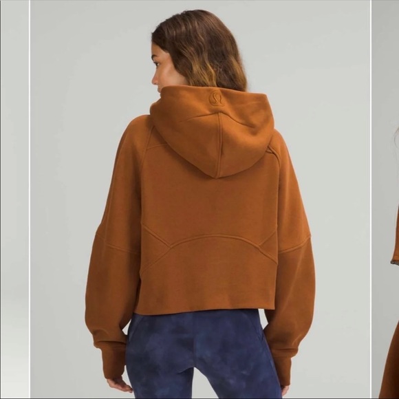 lululemon Scuba Half Zip Copper Brown M/L - Picture 3 of 3